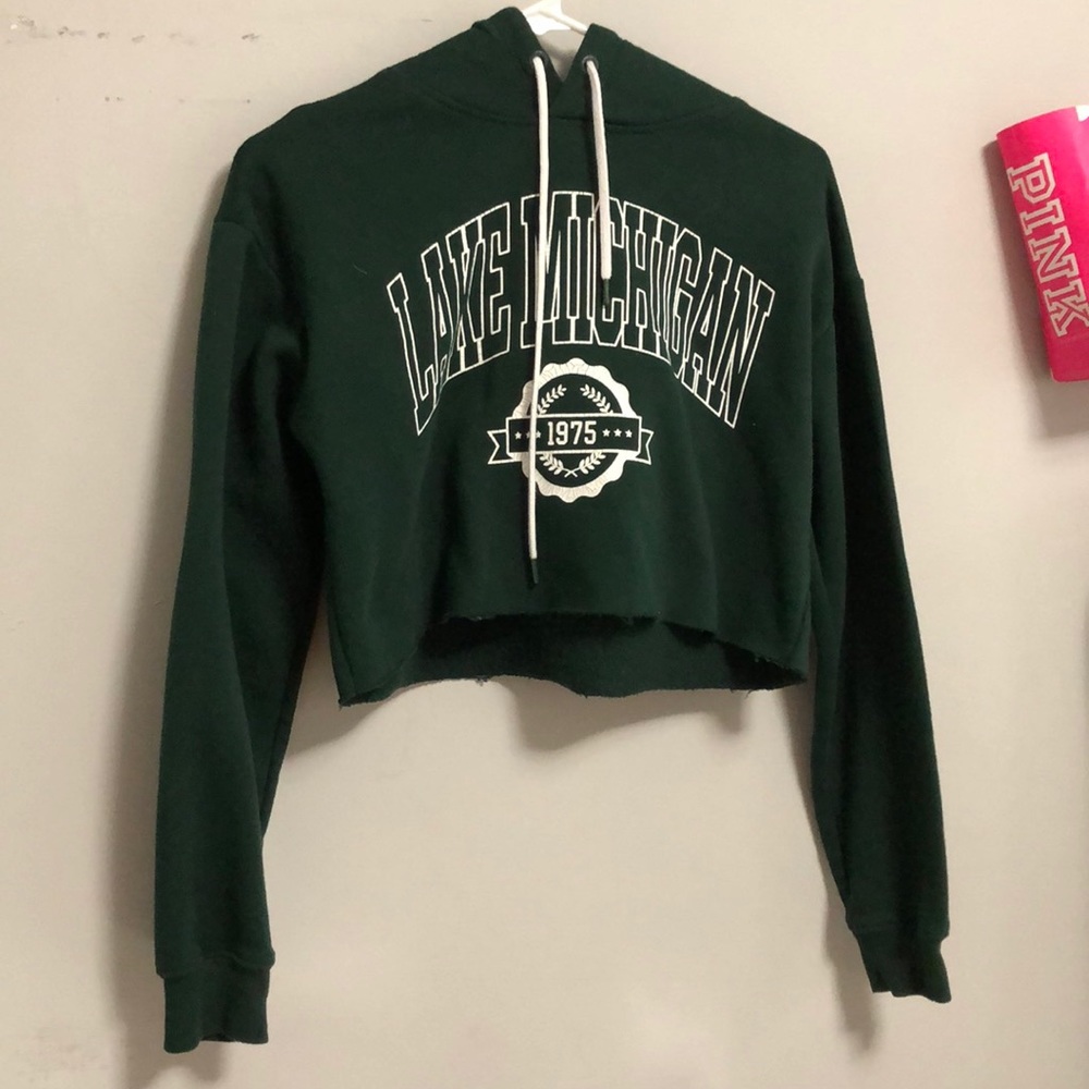 A cropped hoodie